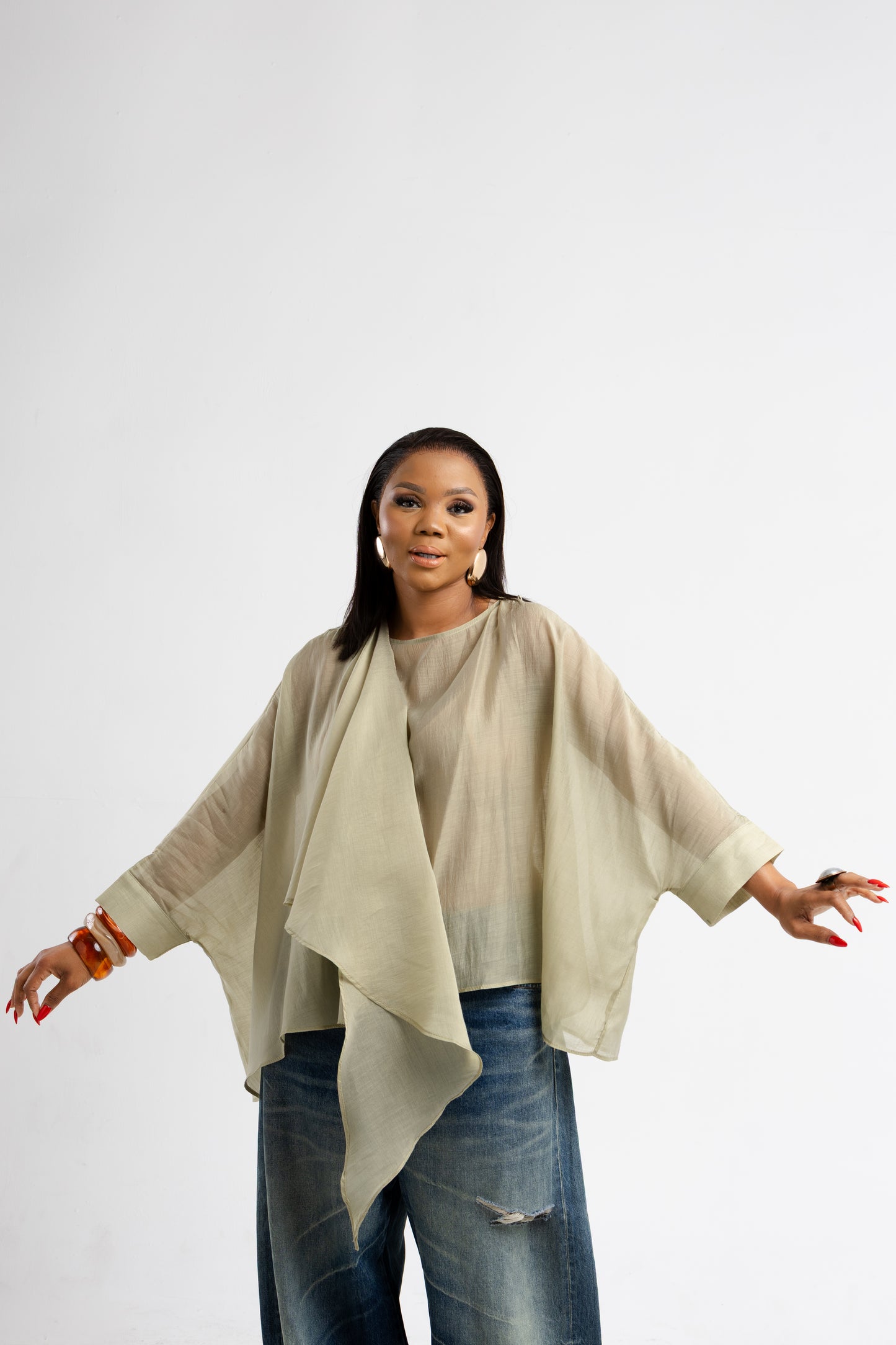 Goddess Drape Blouse