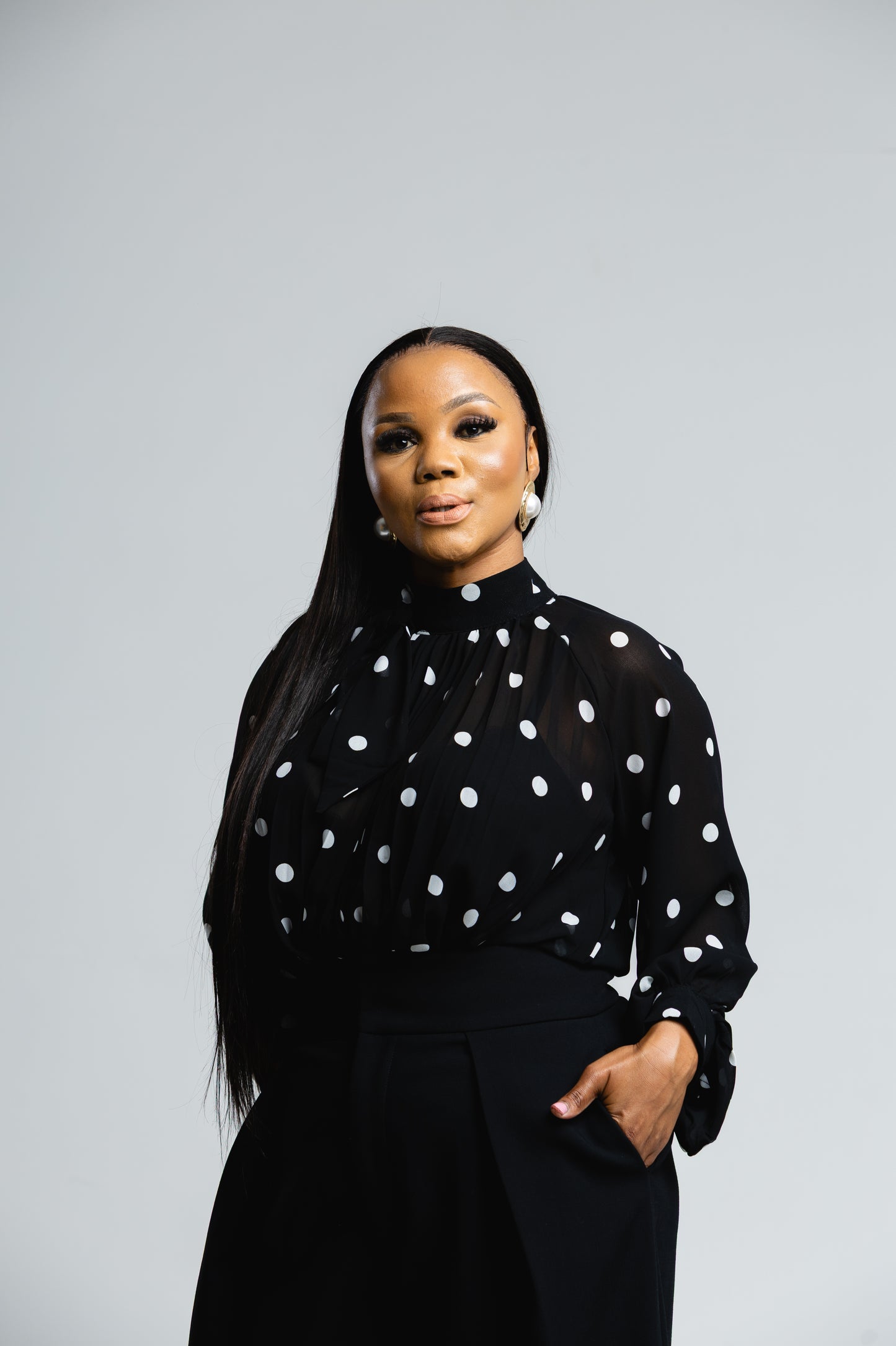 Polka Chiffon Blouse