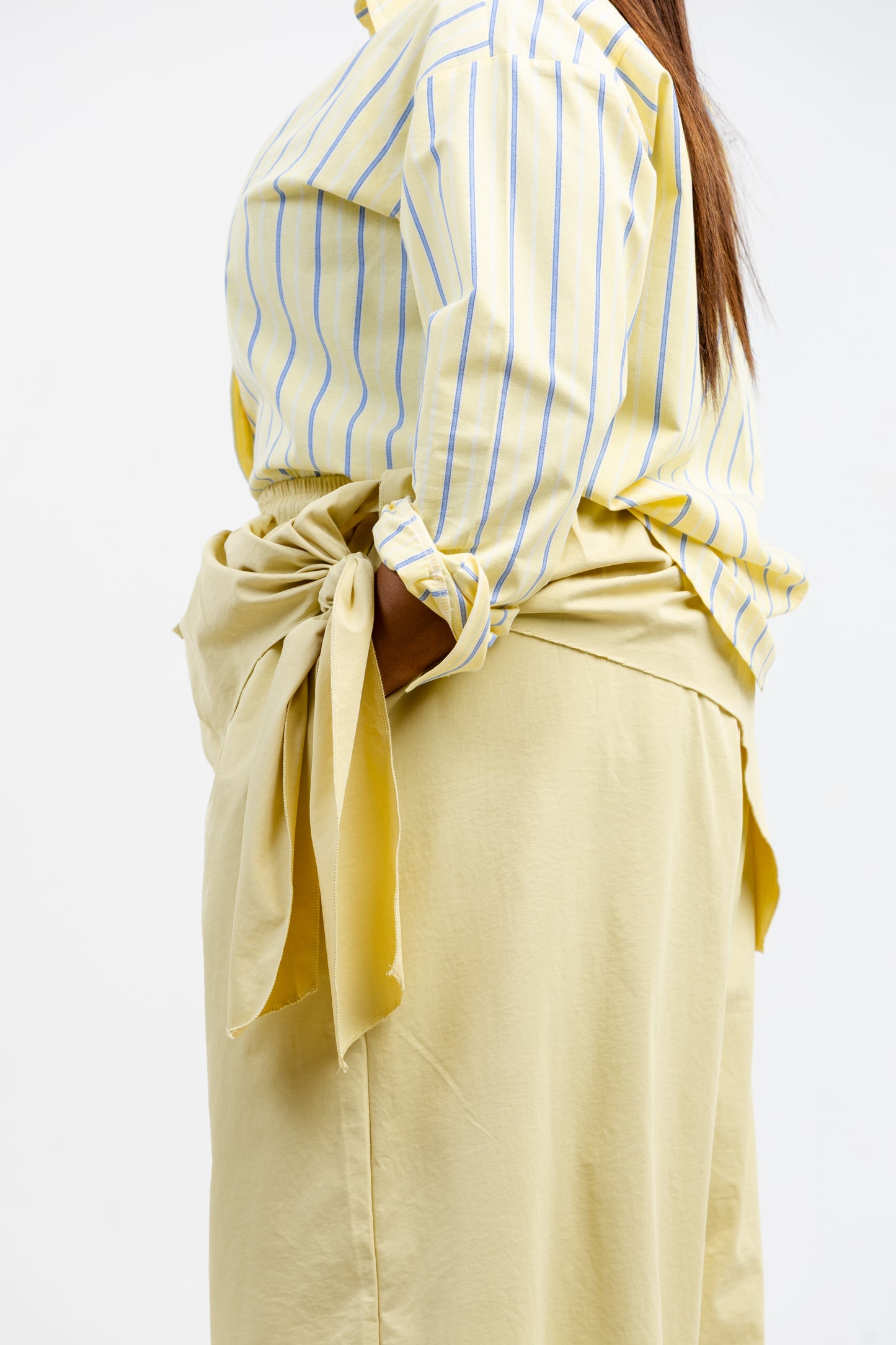 STRUCTURED PALLAZO BUTTHER YELLOW