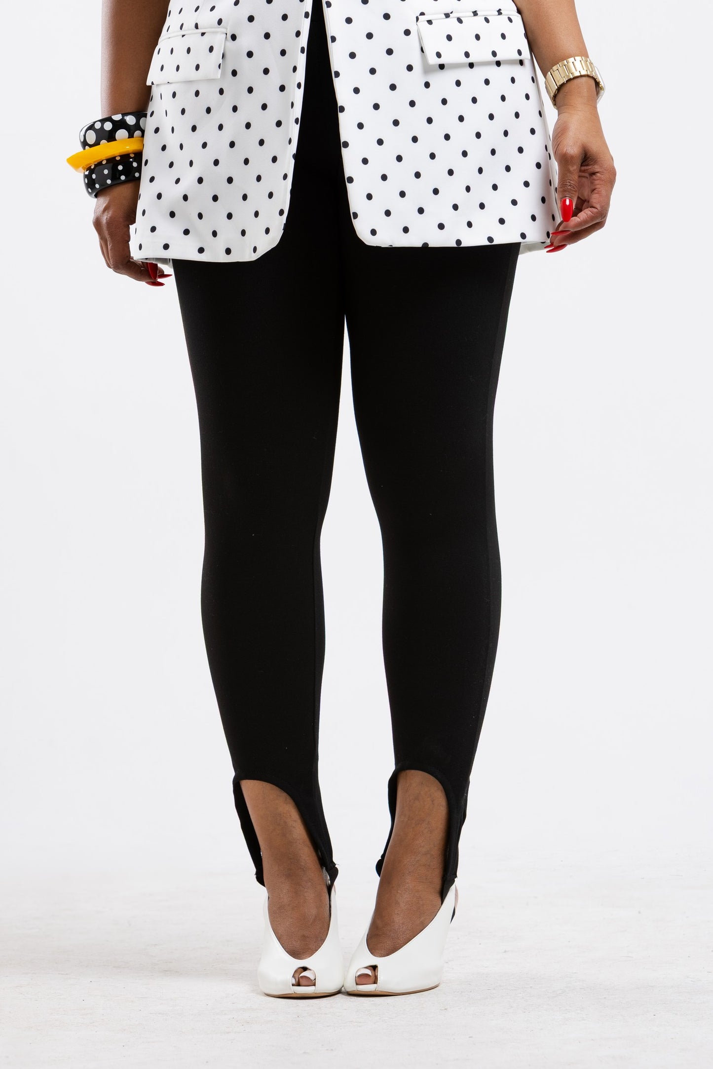 Black Stirrup Tights