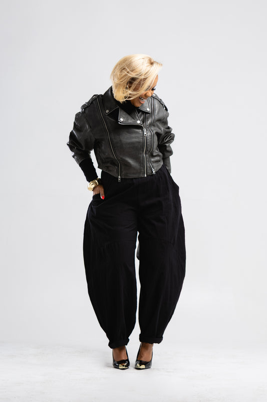 PU leather biker