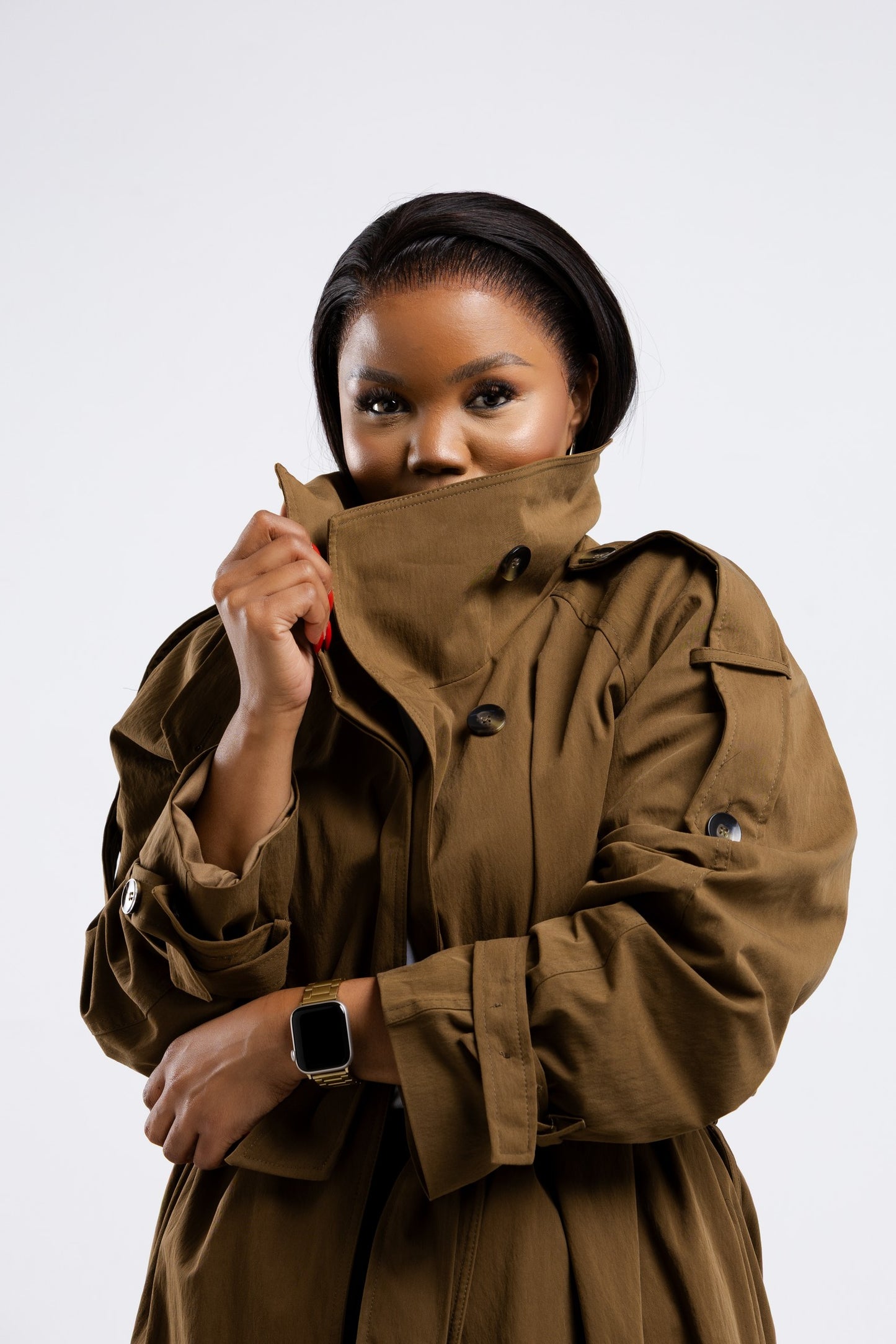 Collar Wrap Trench