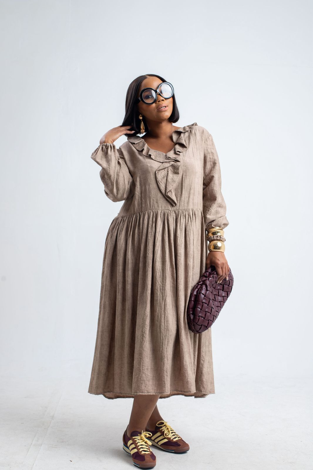 Frill Flare Dress
