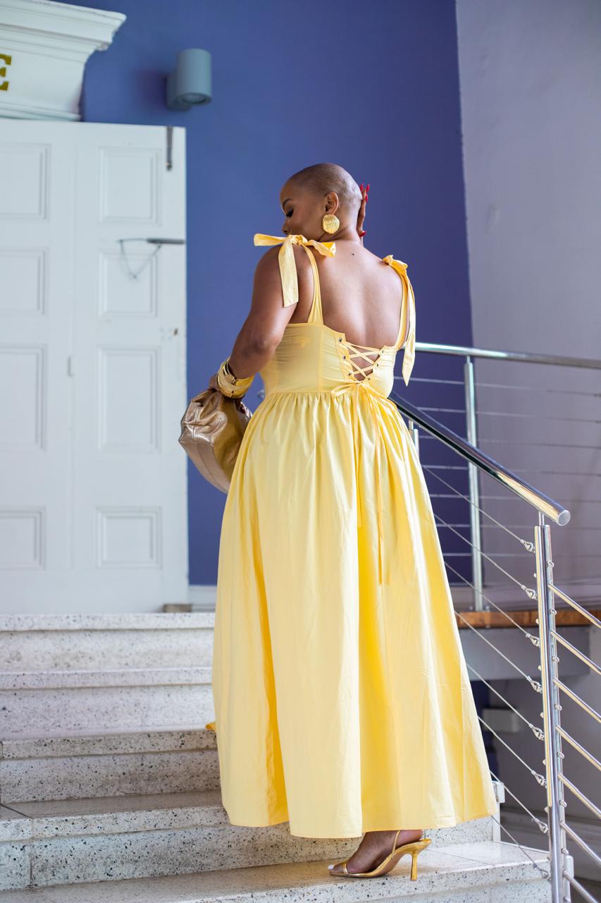 Butter Lace-Up Dress