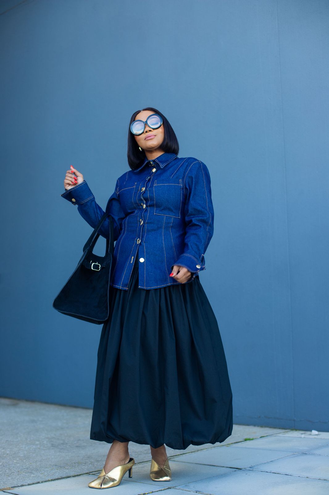 Black Balloon Skirt – Hombakazi Vintage Cabin