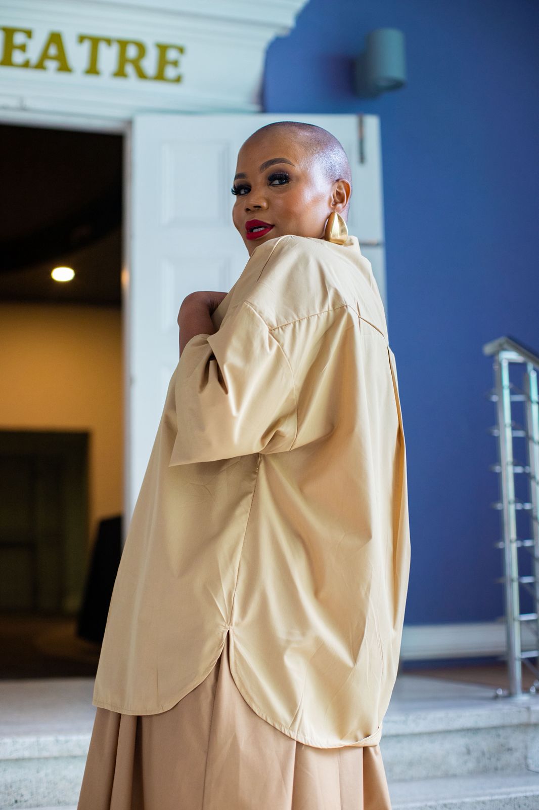 Khaki Oversized Shirt