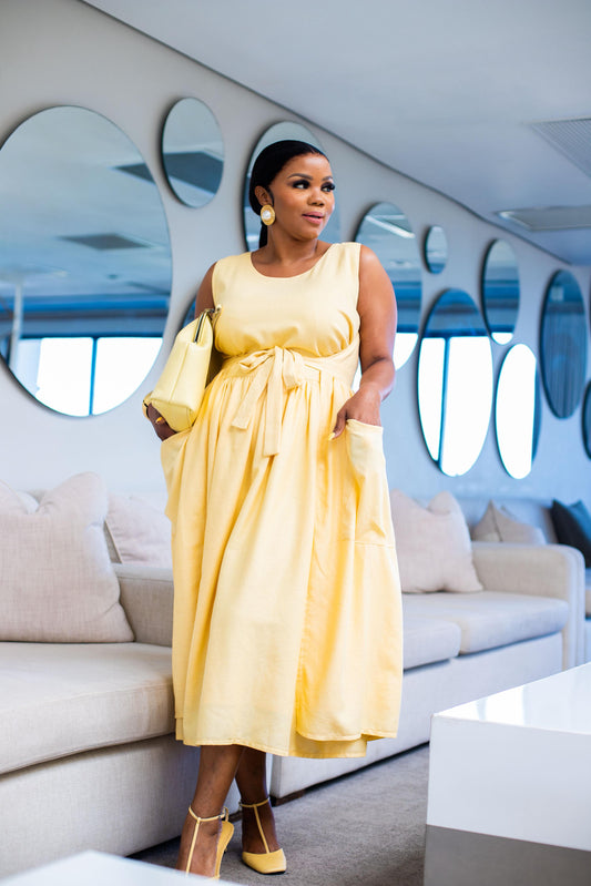 Golden Tunic Wrap Dress ( Avail on Pre-Order )