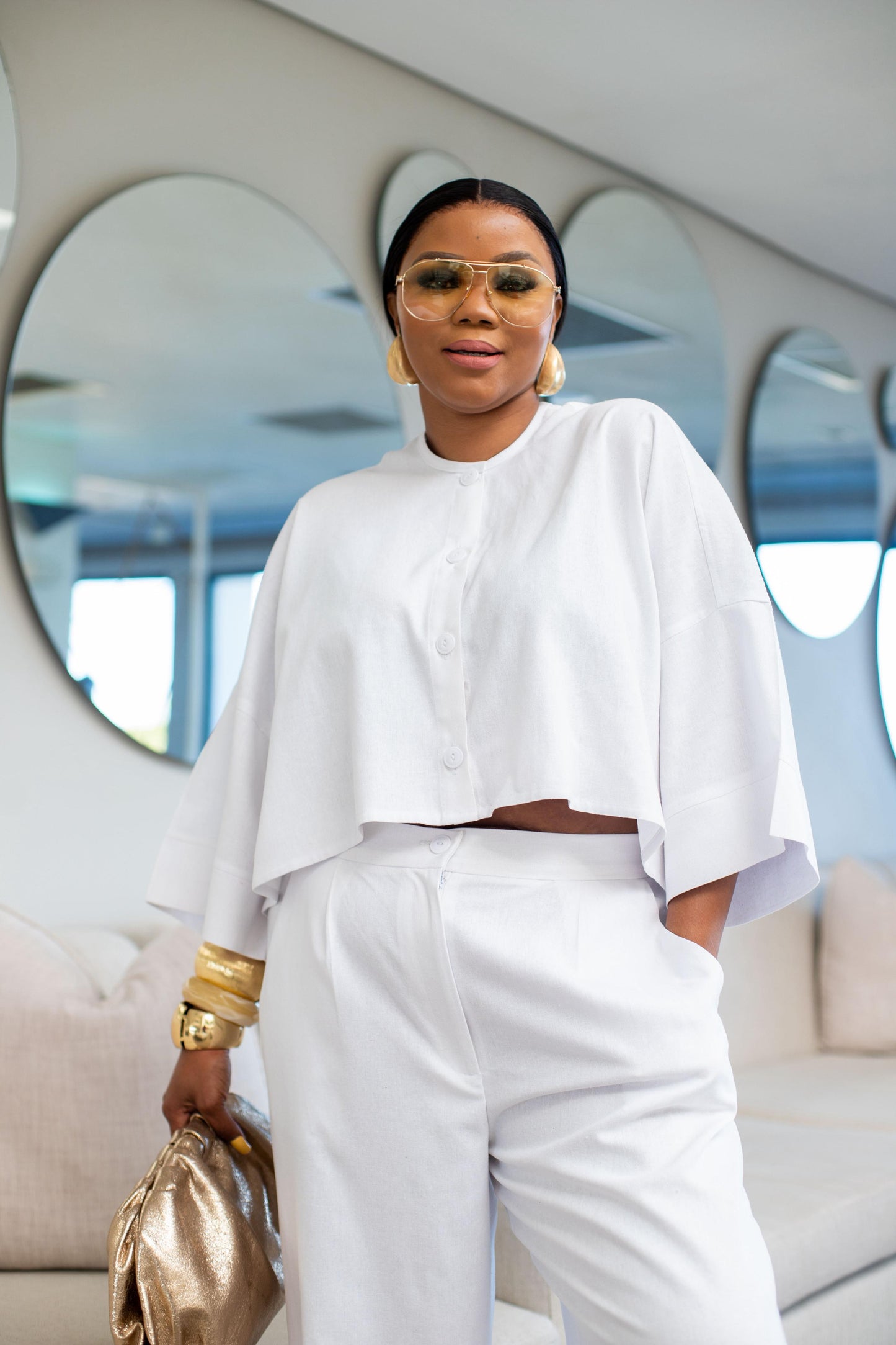 White Luxe Co-Ord Set ( Available on Pre-Order )