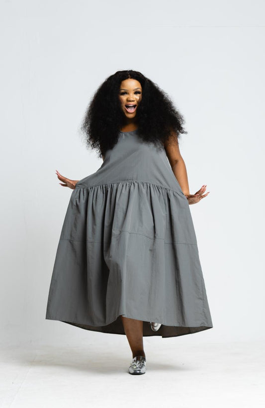 Grey Relaxed Dress