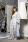 Soft Check Wide-Leg Set