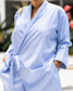 Powder Blue Relaxed Set — close-up of garment details