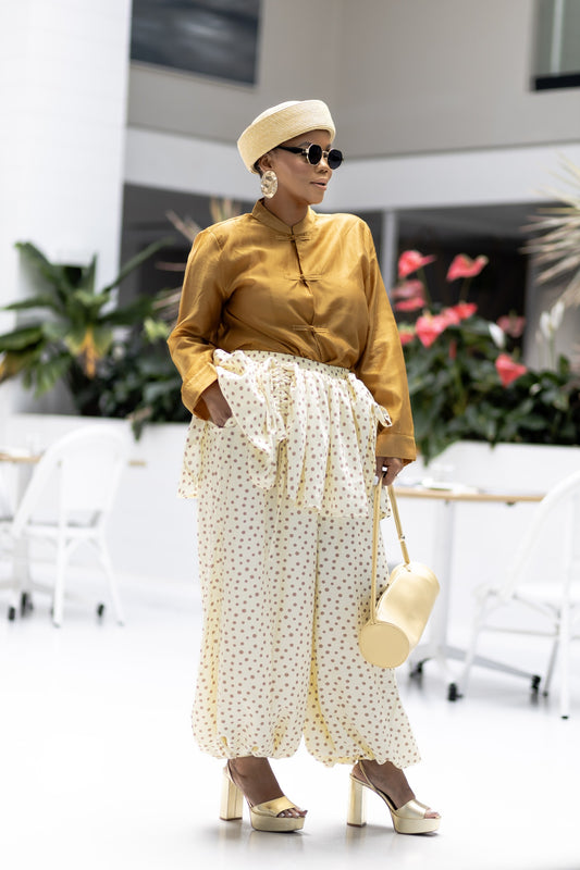 Ruffled Peplum Pant