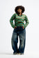 Striped Rugby Jumper – Green & Brown