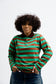 Striped Rugby Jumper – Green & Brown