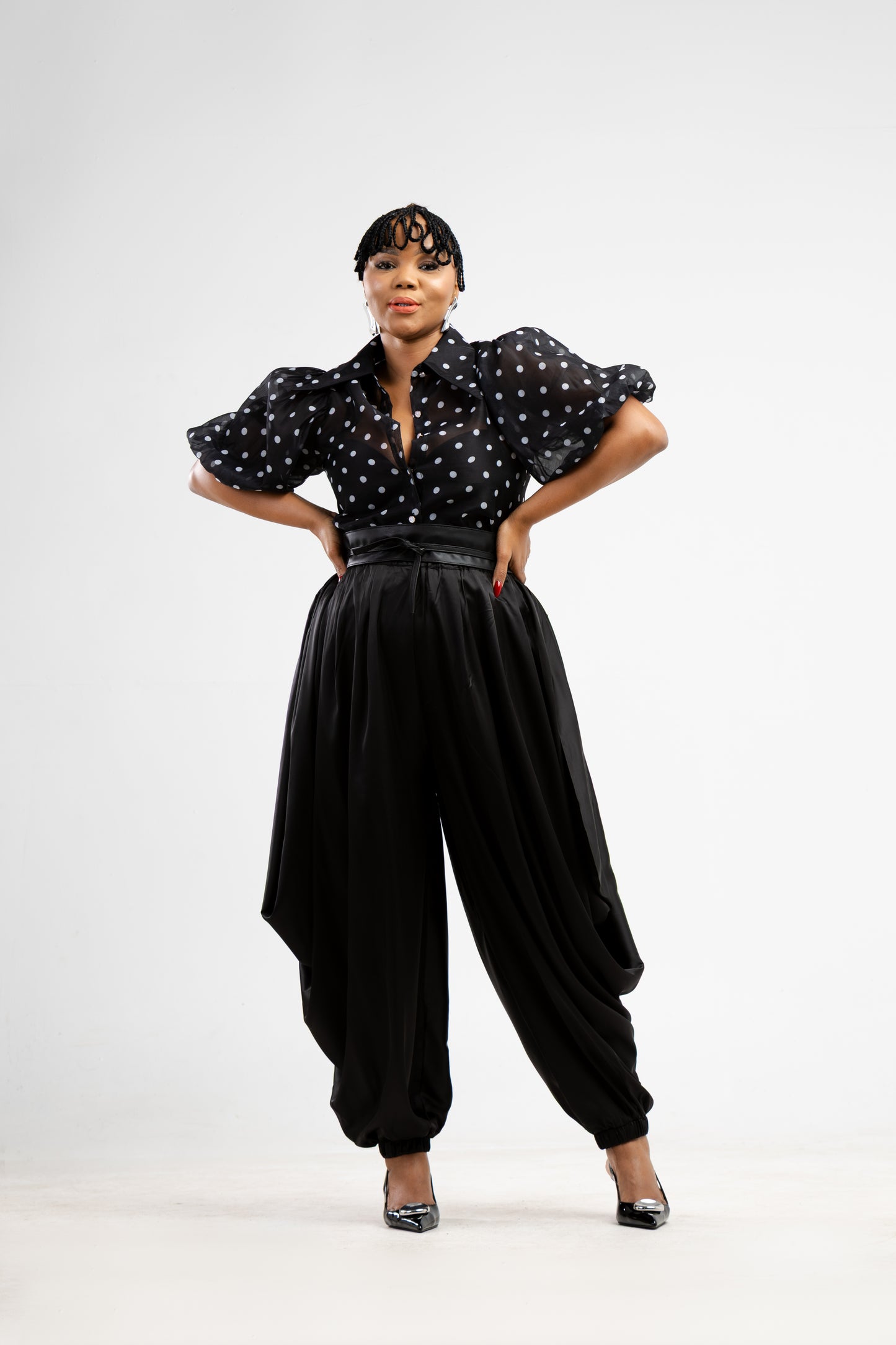 Satin Drape Pants