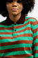 Striped Rugby Jumper – Green & Brown