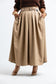 KHAKI PLEAT SKIRT