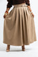 KHAKI PLEAT SKIRT