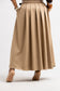 KHAKI PLEAT SKIRT