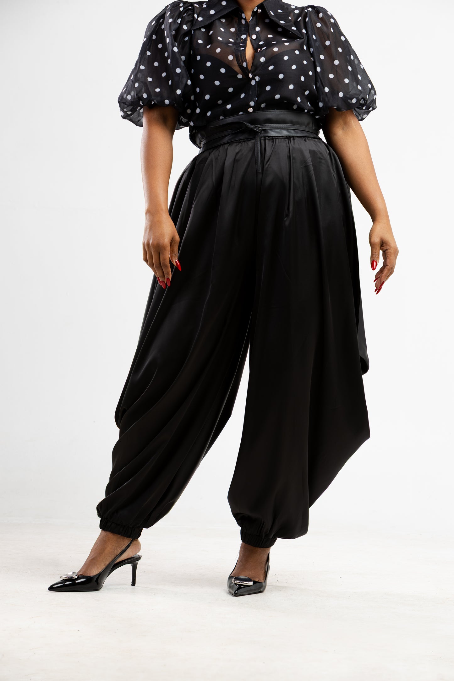 Satin Drape Pants