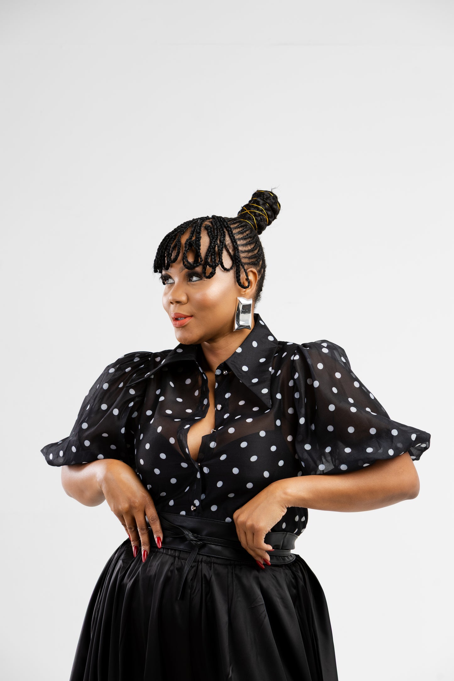Polka Organza Blouse