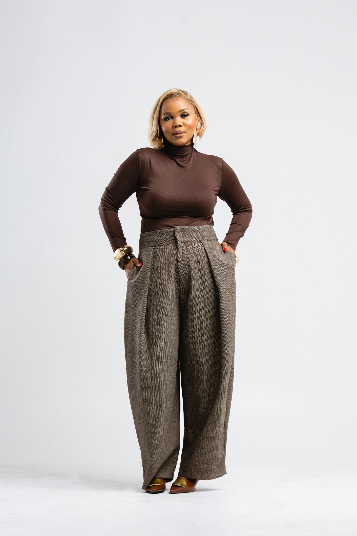 Brown Turtleneck