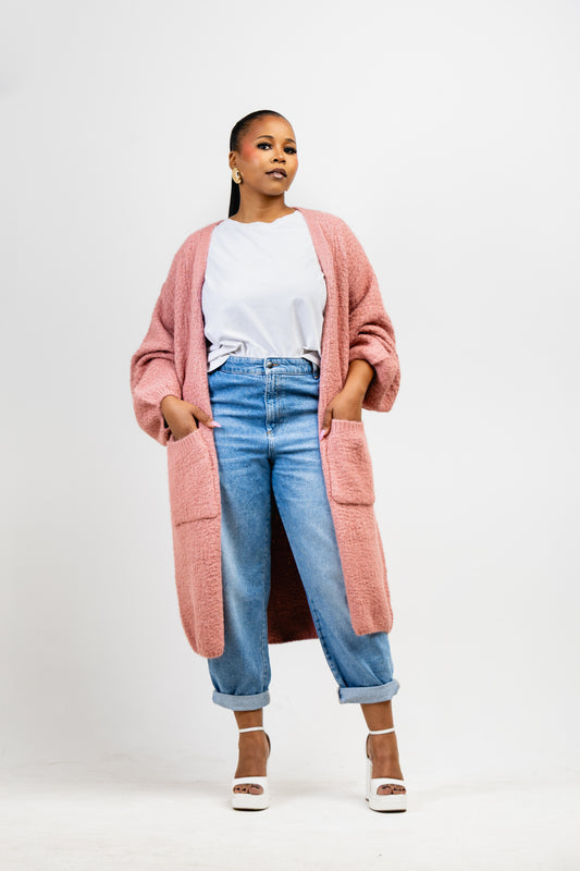Pink Cozy Muse Cardigan