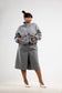 Grey Tweed Bomber