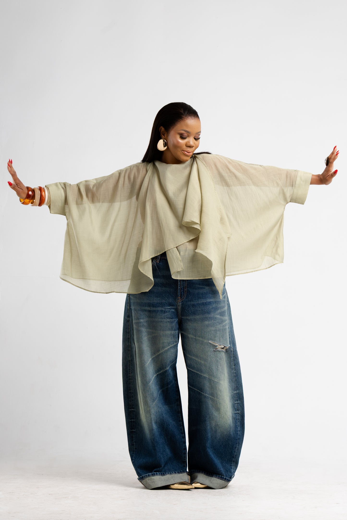 Goddess Drape Blouse