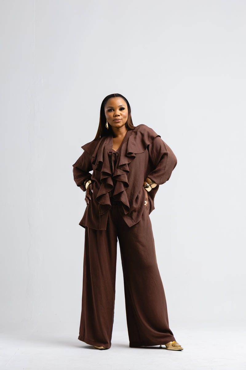 Espresso Ruffle Set (Available on Pre-order)