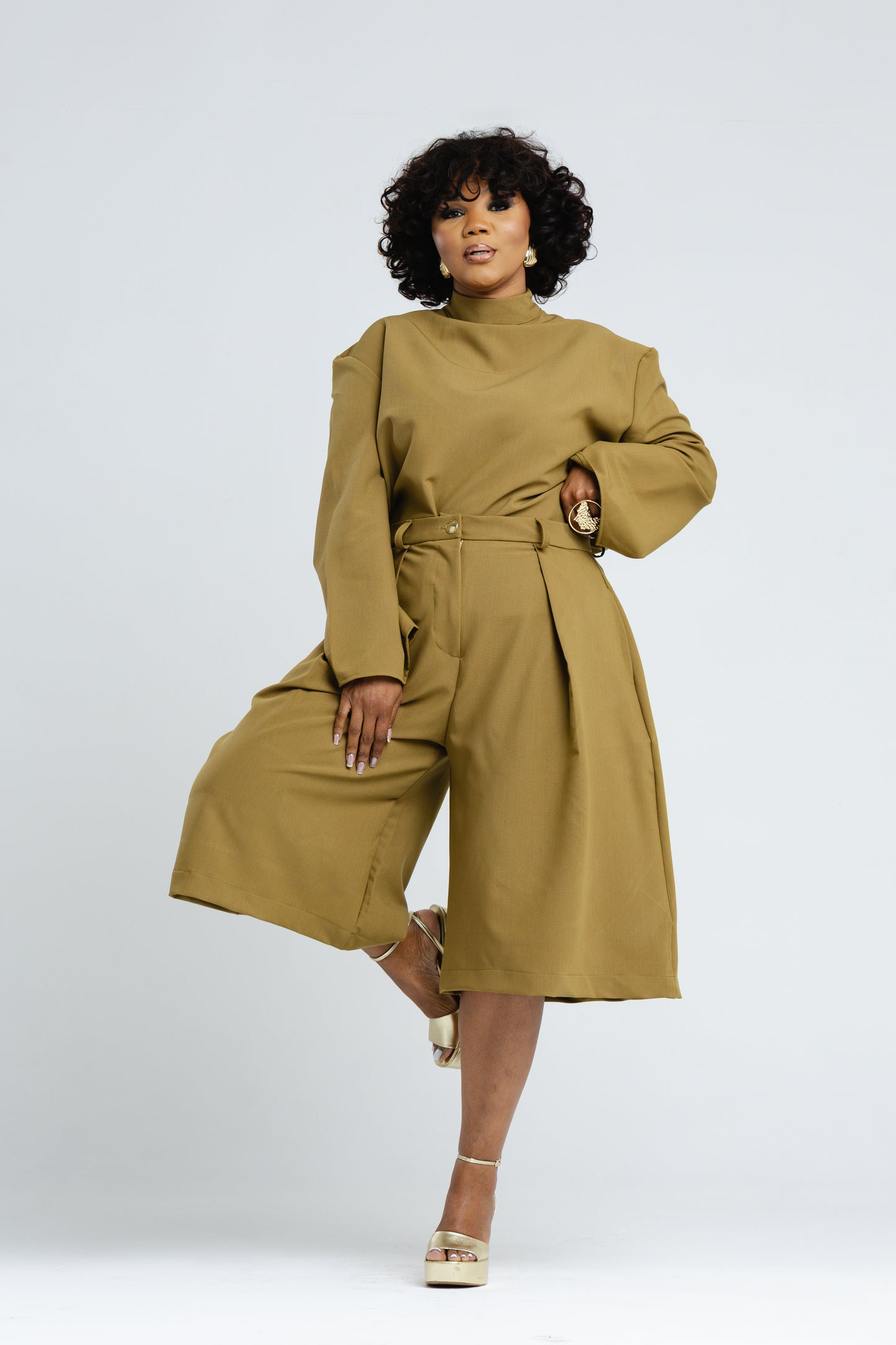 Olive Chic Culotte Set