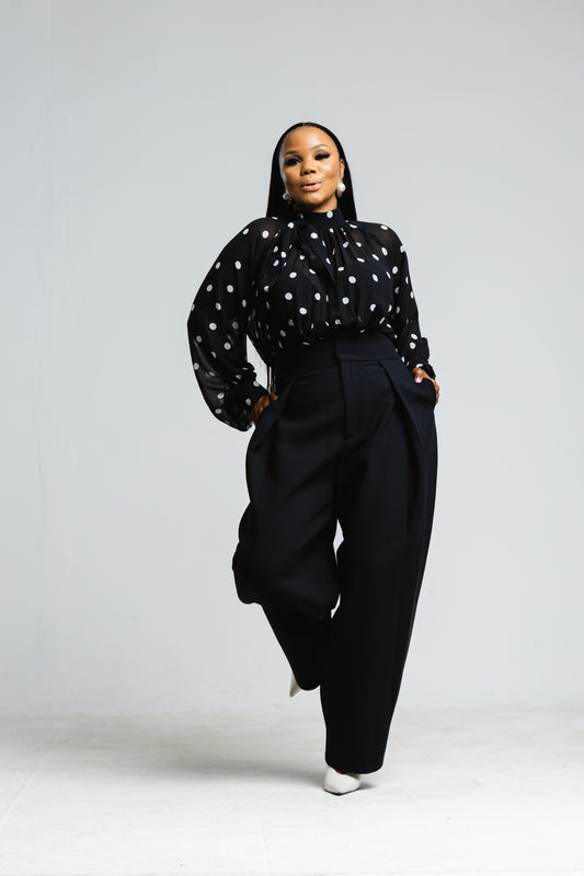 Polka Chiffon Blouse