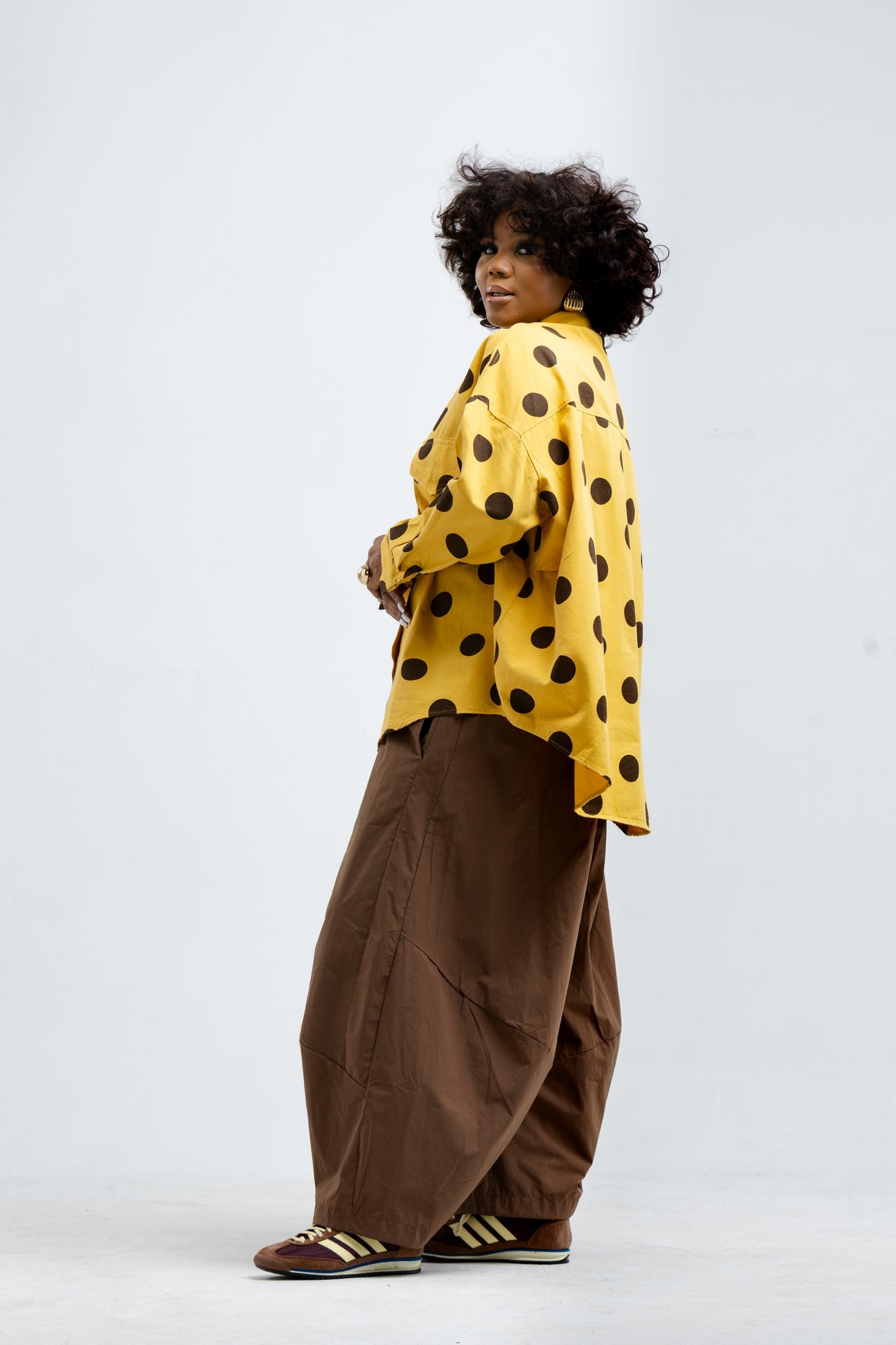 Oversized Polka Dot Shirt