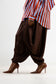 Satin Drape Pants-Brown