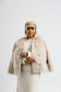 Fawn faux fur coat