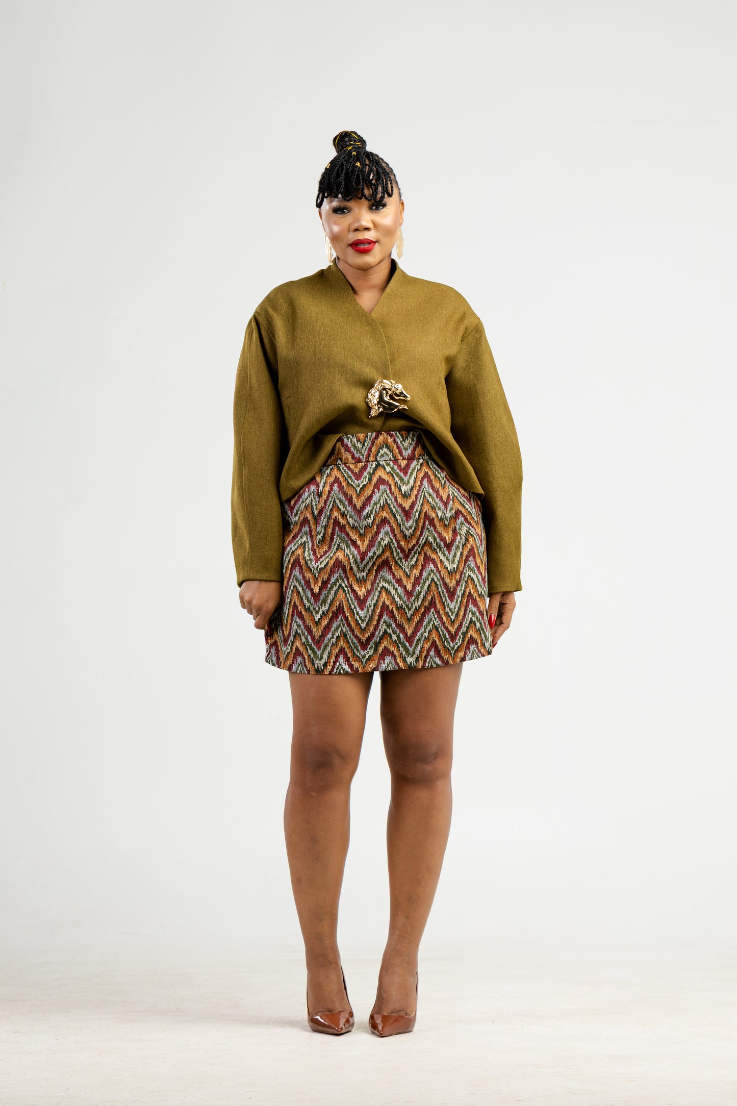 Tribal wave skirt