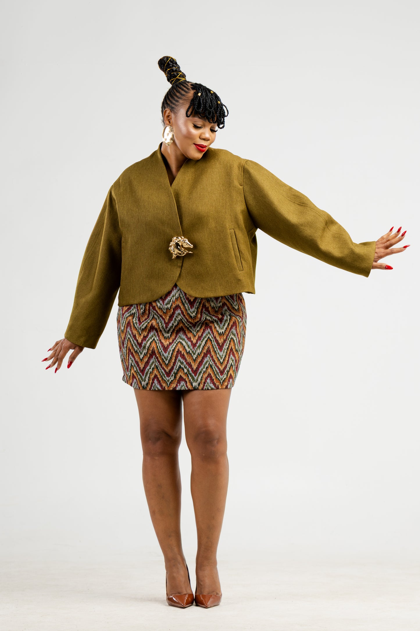 Tribal wave skirt