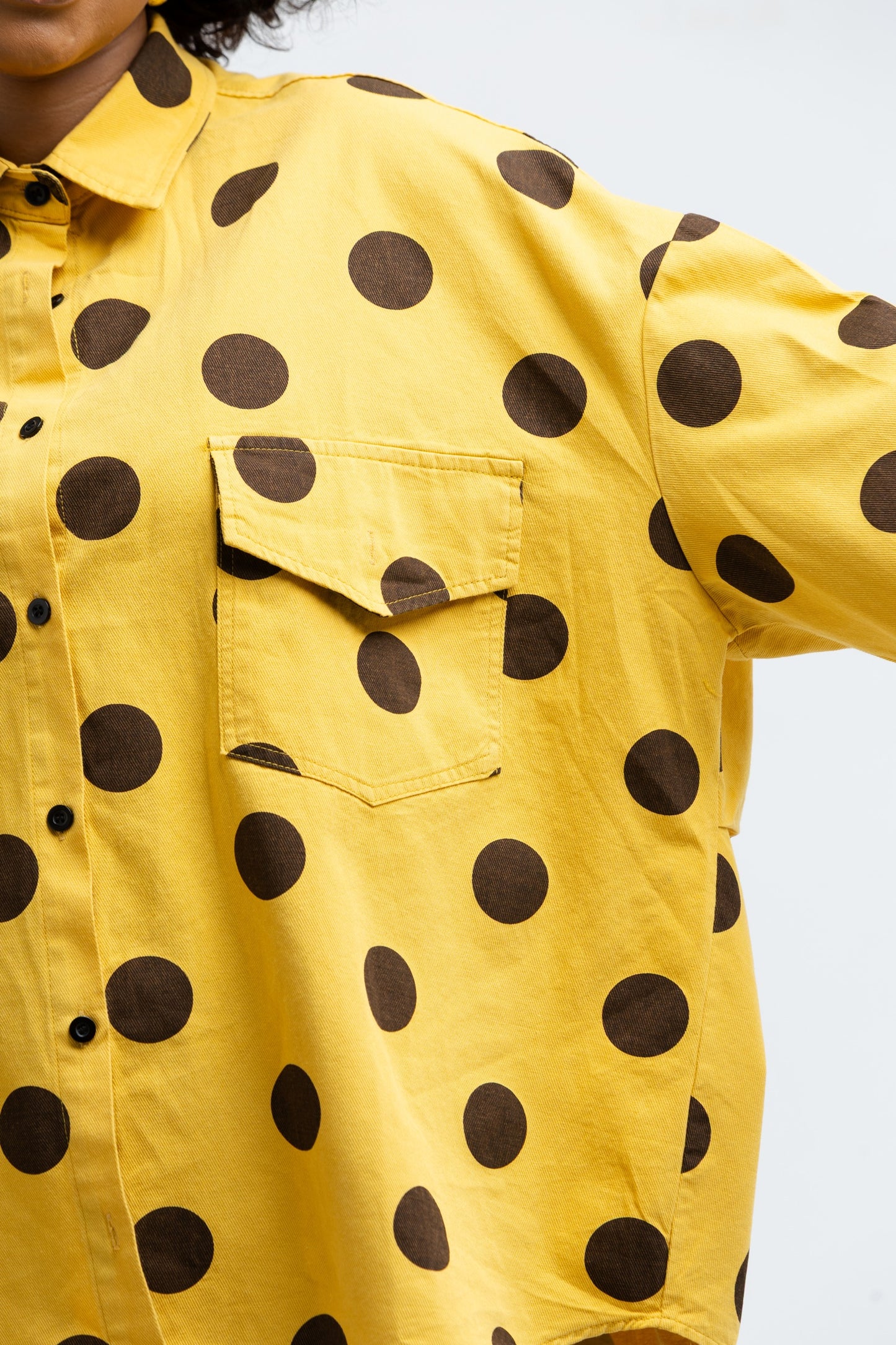 Oversized Polka Dot Shirt