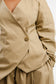Sculpted wrap blazer