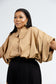 Monarch Bubble Shirt- Beige