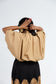 Monarch Bubble Shirt- Beige