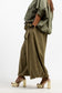 OLIVE BALLOON OVERLAY PANTS