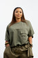 DRAW STRING JACKET ARMY GREEN