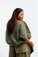 DRAW STRING JACKET ARMY GREEN