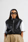 Black PU leather