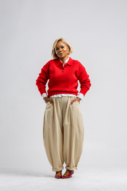 Red golfer
