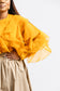 MUSTARD FRILL TOP