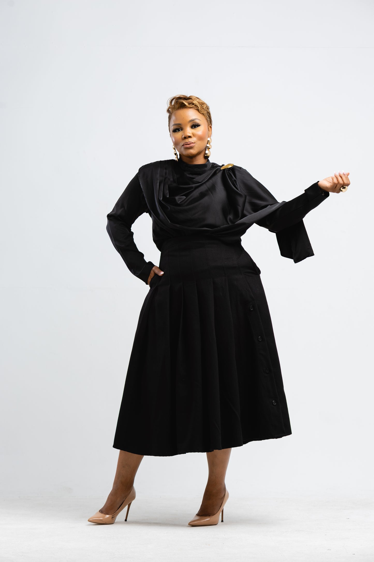 Aurelia Pleated Skirt