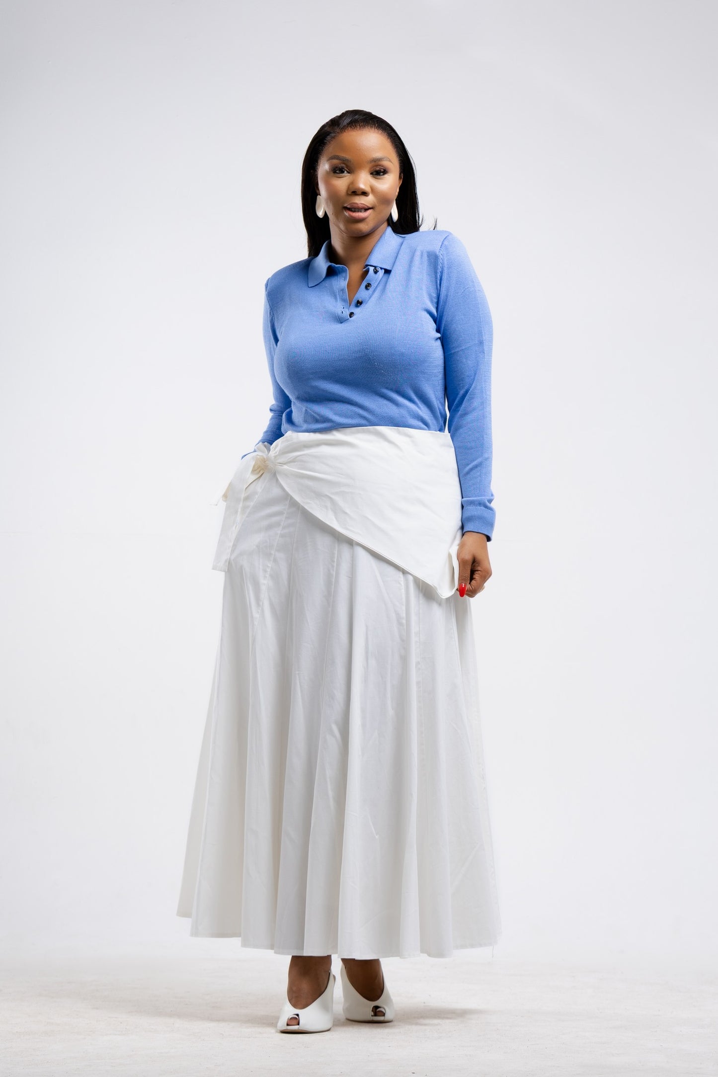 Tie Overlap Skirt