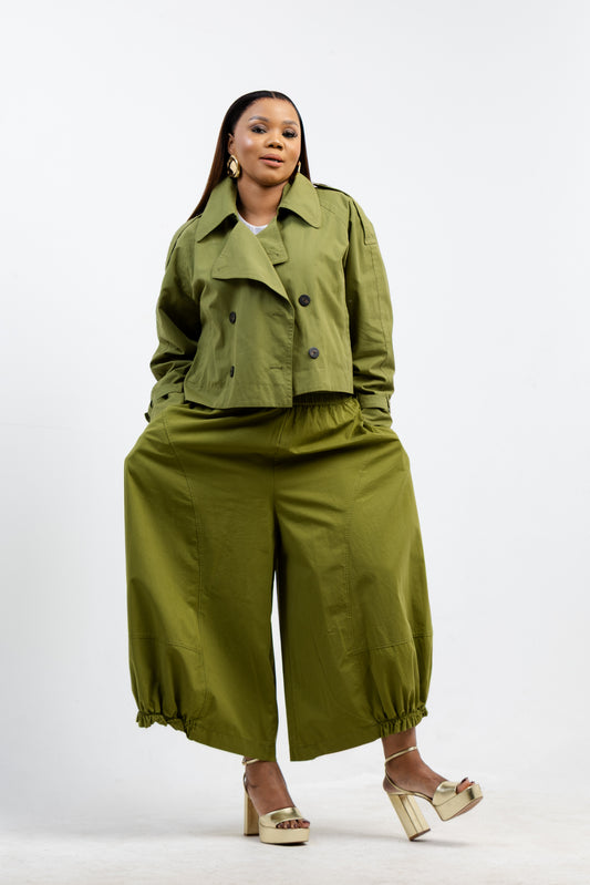 OLIVE STUDIO BARREL PANT